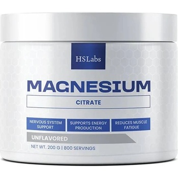HS Labs Magnesium Citrate, неовкусен, 200 g, HS Labs (HS0716)