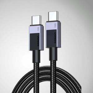 Ugreen USB-C to USB-C PD Cable Ugreen L512, 5A, 1m, 480Mbps (Space Gray)