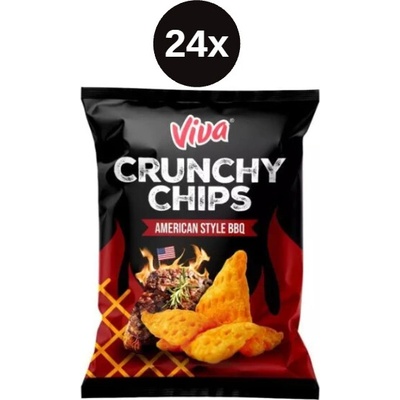 Viva Crunchy chips american style bbq 24x 50 g