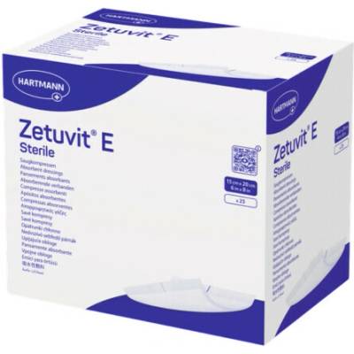 Zetuvit E Sterile sterilný absorpčný kompres 15 × 20 cm 25 ks