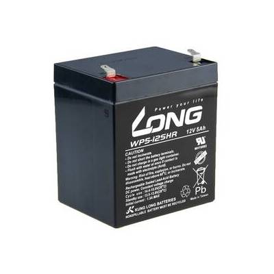 Olověný akumulátor Long 12V 5Ah HighRate F1 (WP5-12SHR F1) (PBLO-12V005-F1AH)