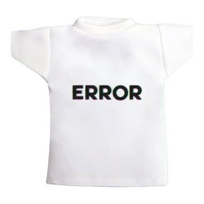 Tričko na láhev Error