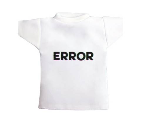 Tričko na láhev Error