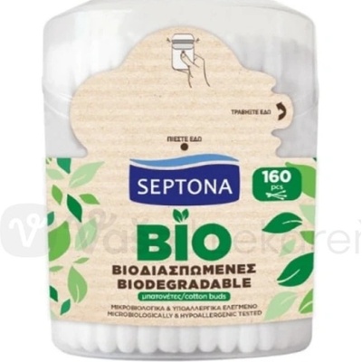 Septona Vatové tyčinky 100% BIO 160 ks