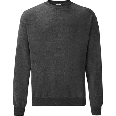 Classic Set-In sweat white dark heather grey