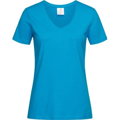 Stedman Tričko Classic T V neck ST2700 krátký rukáv dámské 1TE ST2700 Ocean Blue