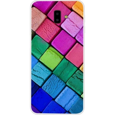 Pouzdro JustKing plastové kostky Samsung Galaxy J6 Plus - barevné