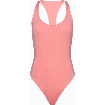 Hurley Дамски бански костюм от една част Hurley O&O Solid Racerback Moderate One Piece pacific pink