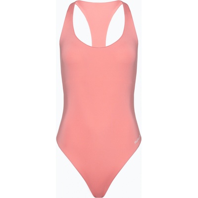 Hurley Дамски бански Hurley O&O Solid Racerback Moderate One Piece pacific pink