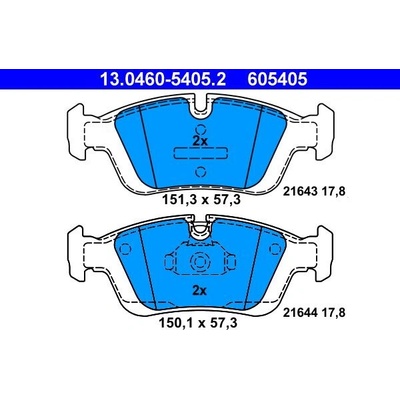Sada brzdových destiček ATE 13.0460-5405 (AT 605405)