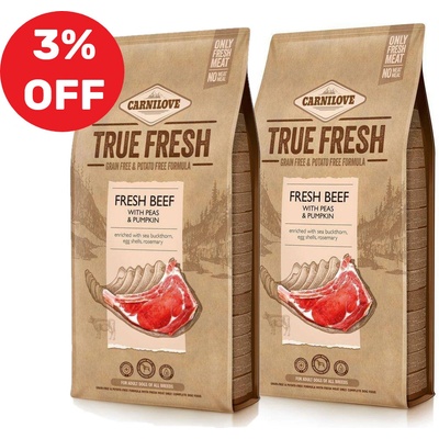 Carnilove True Fresh Beef for Adult dogs 2 x 11,4 kg