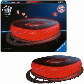 Ravensburger 3D Puzzle Iconics Allianz Arena (Nočná edícia) 264 ks