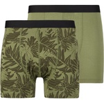 Stoic Мъжко синтетично термобельо Stoic TrosaSt. Boxer long 2-Pack Synthetic base layer - Moss Green AOP / Dark Olive - размер 4XL (014-2563-0217)