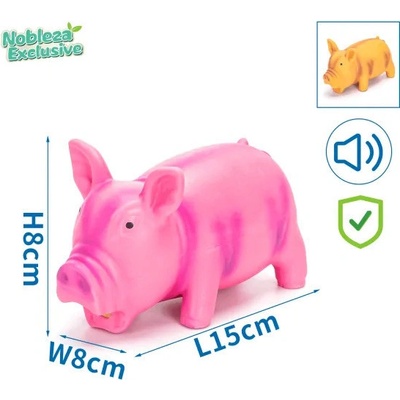 Nobleza Latexové prasiatko 15 cm ružová