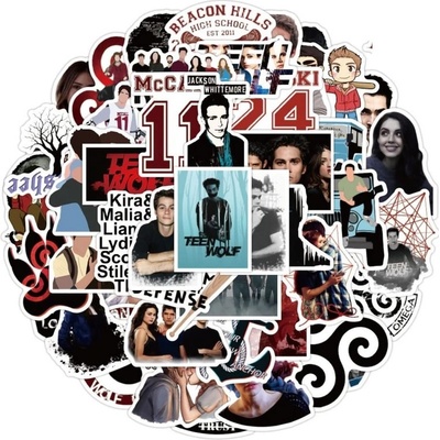 Set 50 samolepek Vlčí mládě (Teen wolf)