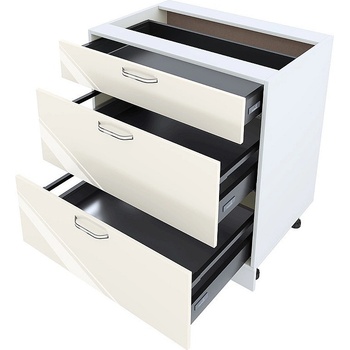 Image 1 of ИРИМ Долен кухненски шкаф Сити БФ-Крийм гланц-11-55 80 см