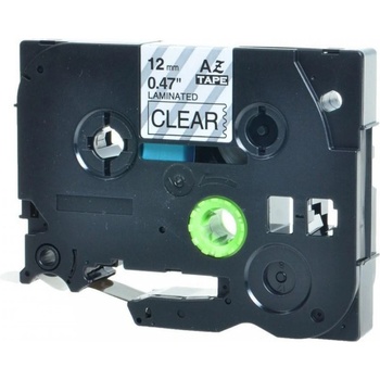 Pro Brother Съвместима лента с Brother TZ-131 / TZe-131, 12mm x 8m, черен печат / прозрачен субстрат (TZe131)