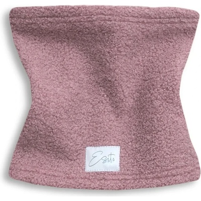ESITO Zimný nákrčník Teddy fleece double Cyclamen pink
