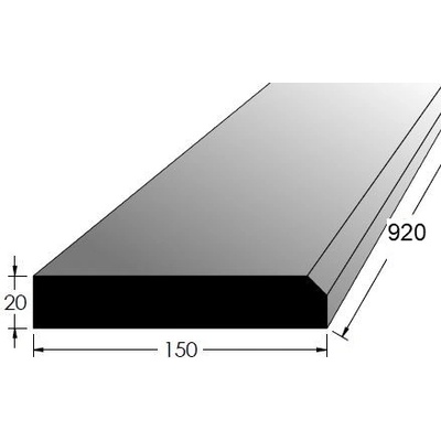 Dveřní práh s fazetou - DB 900x150 – Zbozi.Blesk.cz