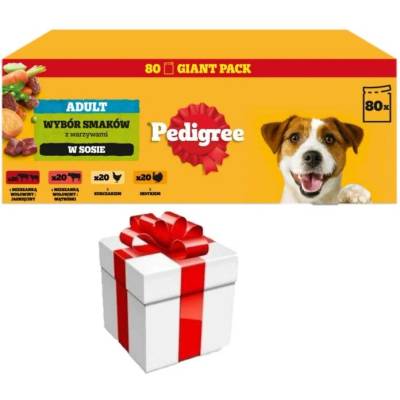 Pedigree Adult Výběr chutí v omáčce 80 x 100 g