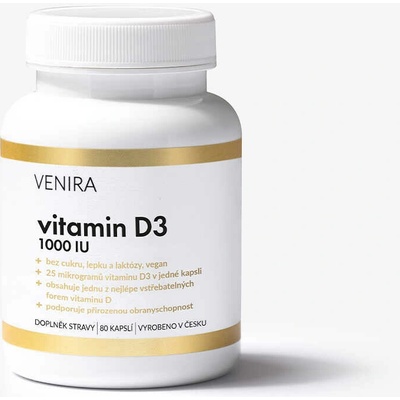 Venira vitamin D3 vegán 80 kapsúl