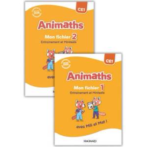 Animaths CE1 - Fichier 1 + Fichier 2 + Planches (2026)