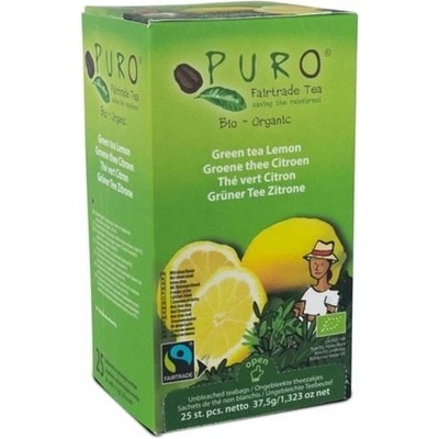 Puro Zelený čaj citron Fairtrade Bio 25 x 1,5 g