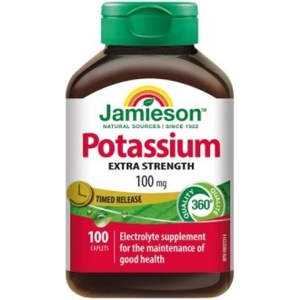 Jamieson Калий 100mg с постепенно освобождаване 100 таблетки (IP376)