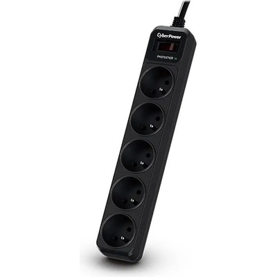 CyberPower Контакт - 5 изхода с копче Cyberpower Tracer 3 (1, 8 m) (B0520SC0-FR)