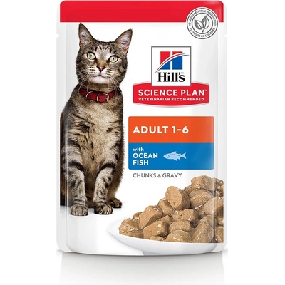 Hill's Science Plan kapsičky pro dospělé kočky ryba 48 x 85 g