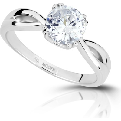 Modesi Strieborný zásnubný prsteň JA17256CZ