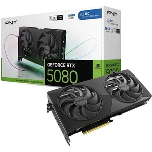 PNY GeForce RTX 5080 Dual Fan Slim OC 16GB GDDR7 256bit (VCG508016DFSXPB1-O) Видео карти