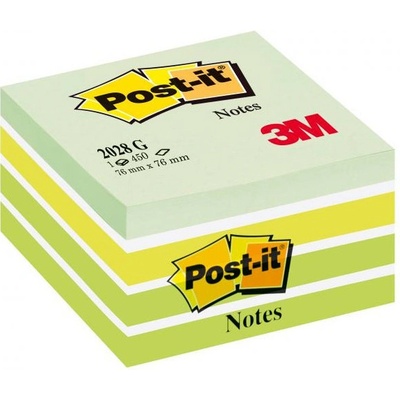 POST-IT Bloček kocka Post-it 76x76 zelená (MM202822)