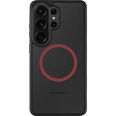 Tactical Хибриден удароустойчив кейс с MagSafe за Samsung Galaxy S26 Ultra - Tactical MagForce Hyperstealth 2.0 Cover (черен-червен) (57983129140)