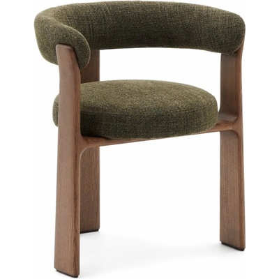 Kave Home Granite z jaseňového dreva Khaki / hnedé