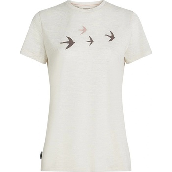 Icebreaker Women Merino 150 Tech Lite SS Tee Bird Transit Размер: L / Цвят: бял