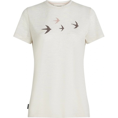 Icebreaker Women Merino 150 Tech Lite SS Tee Bird Transit Размер: L / Цвят: бял