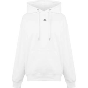 Calvin Klein Суичър Calvin Klein Jeans Women's CK Embroidered Relaxed Hoodie - Bright White