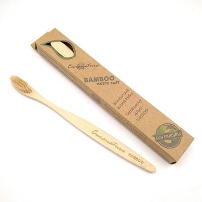 Curanatura Bambusová zubná kefka Bamboo pre dospelých extra soft