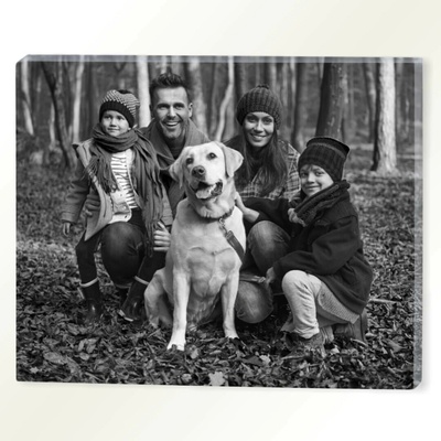 Fotka na plátne 40x30 cm FOTOpošta Plátno (canvas): Štandard (ODPORÚČAME), Úprava fotky: Úprava na čierno bielu