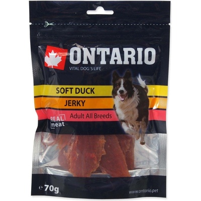 Ontario měkké kachní kousky pamlsek pro psy 70 g