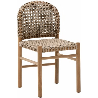 Kave Home Tavira s výpletem zahradní židle Dřevěná