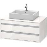 Duravit Ketho - Шкафче за умивалник 50x100x55 см, 2 чекмеджета, лъскаво бяло KT665502222 (KT665502222)