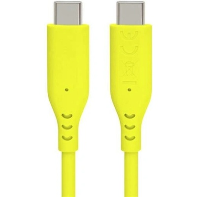 PremiumCord ku31sa15y Silikonový s konektory USB-C 60W 480Mbps 1,5m žlutý