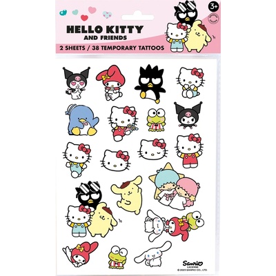 Hello Kitty zmyvatelné dětské dočasné tetování (38 ks)