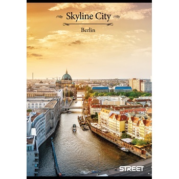 STREET Тетрадка Street, А4, бели листа, 54л, Skyline City (24472-А-SKYLINE)