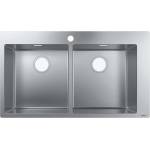 Hansgrohe - Вградена мивка S711-F765, неръждаема стомана 43303800 (43303800) Мивка за вграждане