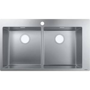Hansgrohe - Вградена мивка S711-F765, неръждаема стомана 43303800 (43303800) Мивка за вграждане