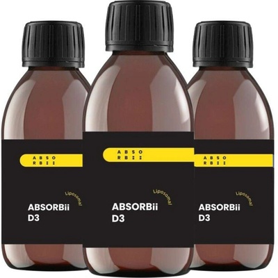 3× ABSORBii D3 lipozomální vitamin 200 ml