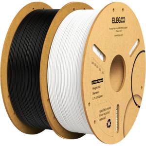 Elegoo PLA+ Black & White комплект - 2 x 1, 75 mm / 1000 g (ELG-PLAP-BLK-WH-BUNDLE)